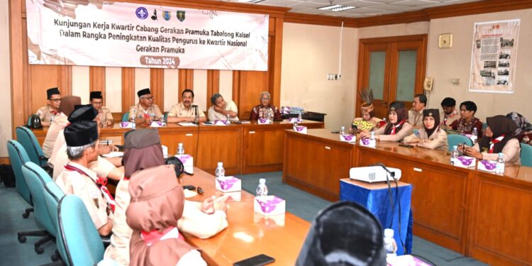 Kwarnas Terima Kunjungan Kerja Kwarcab Tabalong Kwarda Kalsel