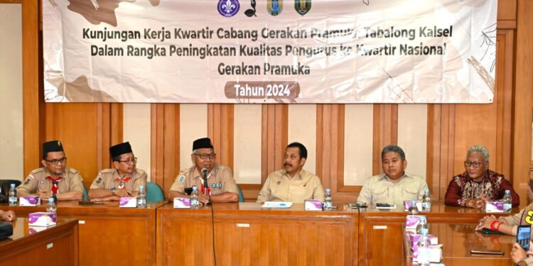 Kwarnas Terima Kunjungan Kerja Kwarcab Tabalong Kwarda Kalsel