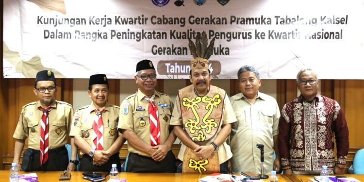 Kwarnas Terima Kunjungan Kerja Kwarcab Tabalong Kwarda Kalsel