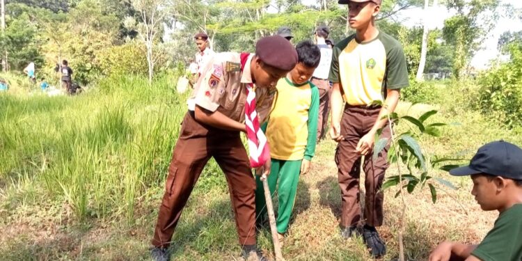 Peduli Lingkungan, Pramuka Kwarcab Grobogan Gelar Tanam Pohon dan Aksi Cabut Paku