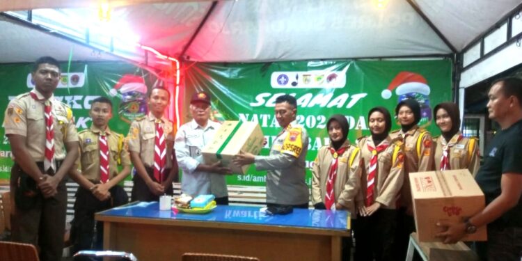 Kapolres Sukoharjo Kunjungi Posko Induk Saka Bhayangkara, Apresiasi Aksi Pramuka Peduli