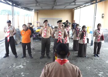 Pramuka Membawa Bukti Nyata Dalam Kehidupan Masyarakat Untuk Pengamanan Penyambutan Natal Dan Tahun Baru