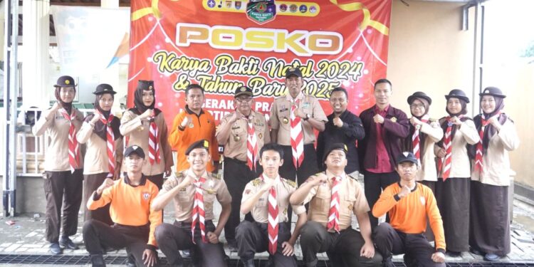 Pramuka Membawa Bukti Nyata Dalam Kehidupan Masyarakat Untuk Pengamanan Penyambutan Natal Dan Tahun Baru