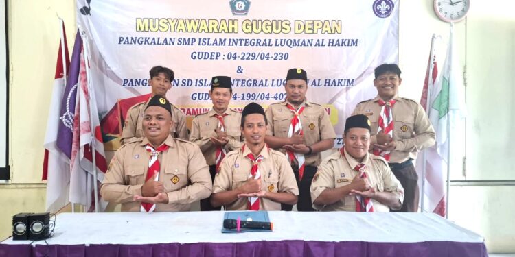 Pramuka Pangkalan SD dan SMP Islam Integral Luqman Al Hakim Purwodadi Gelar Musyawarah Gugus Depan