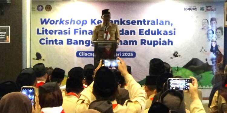 Bank Indonesia mengajak Pramuka Cilacap Cinta, Bangga dan Paham Rupiah