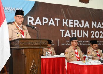 Ka Kwarnas, Kak Budi Waseso Menutup Rakernas Gerakan Pramuka Tahun 2025