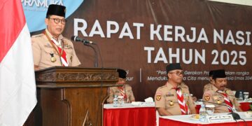 Ka Kwarnas, Kak Budi Waseso Menutup Rakernas Gerakan Pramuka Tahun 2025