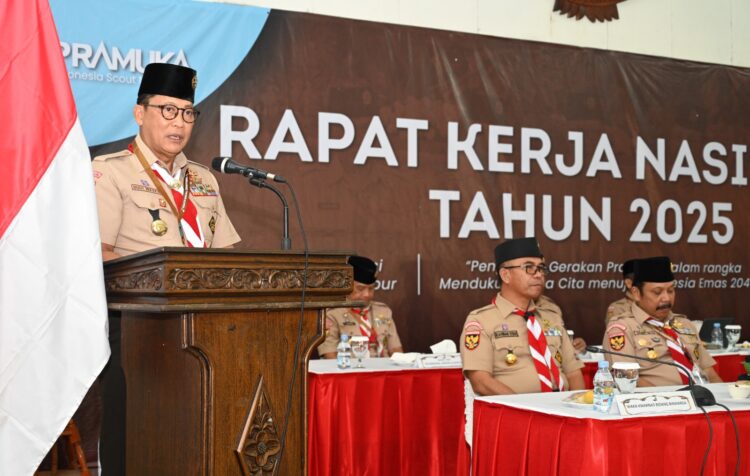 Ka Kwarnas, Kak Budi Waseso Menutup Rakernas Gerakan Pramuka Tahun 2025
