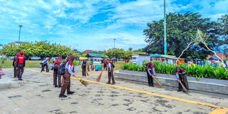 Ratusan Pramuka Banyumas Bergerak Bersama dalam Aksi Jemput Sampah Untuk Lingkungan Bersih
