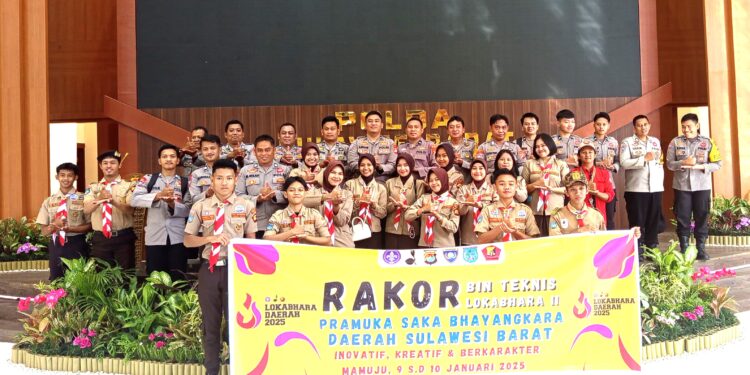 Ditbinmas Polda Sulbar Gelar Rakor Anev Pramuka Saka Bhayangkara Tahun 2024 Dan Rencana Kegiatan Tahun 2025