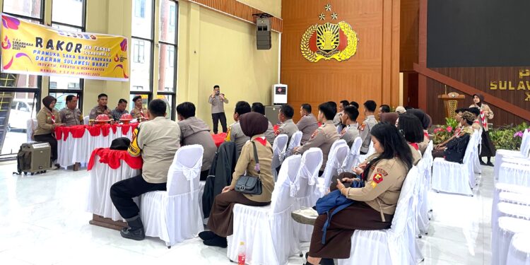 Ditbinmas Polda Sulbar Gelar Rakor Anev Pramuka Saka Bhayangkara Tahun 2024 Dan Rencana Kegiatan Tahun 2025