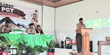 Ratusan Pramuka Ikuti Penerimaan Calon Tegak.