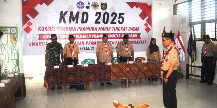 Kwartir Ranting Siantar Sitalasari Gelar Kursus Mahir Dasar (KMD)