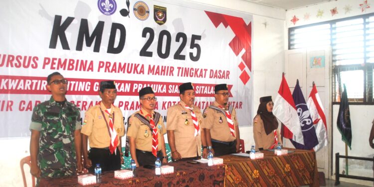 Kwartir Ranting Siantar Sitalasari Gelar Kursus Mahir Dasar (KMD)