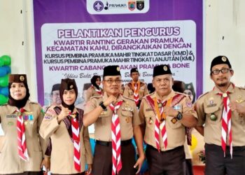 Mabiran, Andalan dan Saka Tarunabumi Kwarran Patimpeng, Hadiri Pembukaan KMD-KML Kwarran Kahu 2025