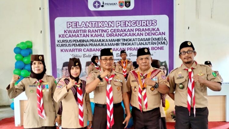 Mabiran, Andalan dan Saka Tarunabumi Kwarran Patimpeng, Hadiri Pembukaan KMD-KML Kwarran Kahu 2025