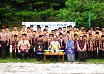 Penerimaan Tamu Pasukan Pangkalan Mts Al-Ikhlas Ujung Bone