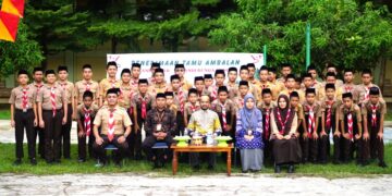 Penerimaan Tamu Pasukan Pangkalan Mts Al-Ikhlas Ujung Bone