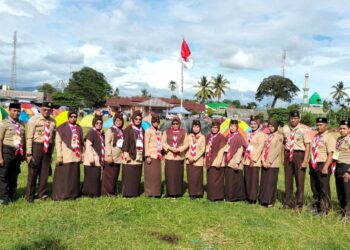 KML Kahu, Latih Upabuklat Dirangkaikan Pelantikan Penegak Bantara