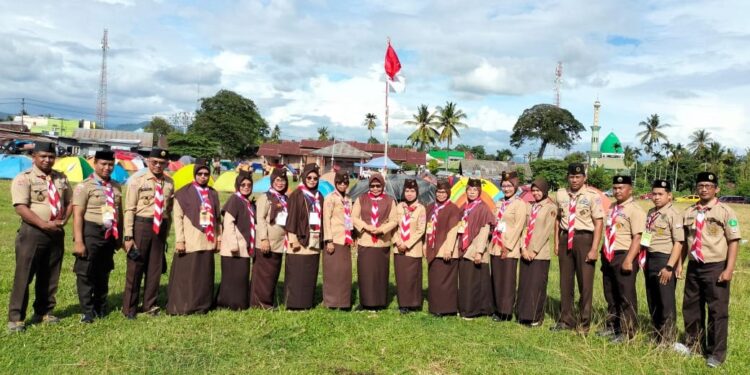 KML Kahu, Latih Upabuklat Dirangkaikan Pelantikan Penegak Bantara