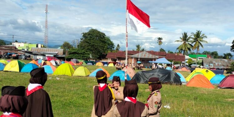 KML Kahu, Latih Upabuklat Dirangkaikan Pelantikan Penegak Bantara