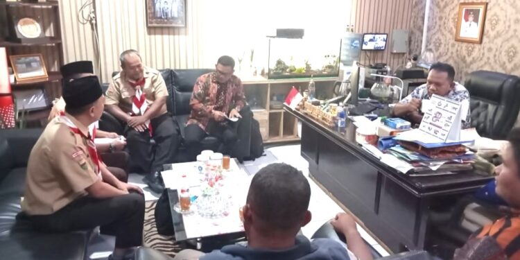 Ka. Kwarran Medan Deli Beserta Jajarannya Lakukan Audiensi ke Camat Medan Deli Selaku Ka. Mabiran
