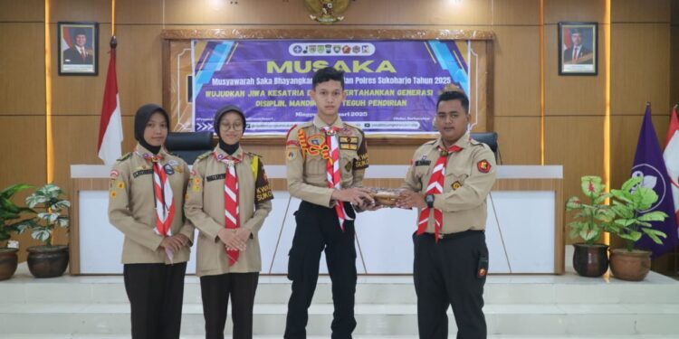 Saka Bhayangkara Polres Sukoharjo Gelar Musyawarah 2025, Ketua dan Wakil Ketua Baru Resmi Dilantik