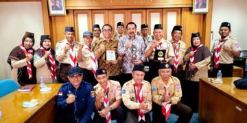 Pusdiklatcab Ngawi Lakukan Kunjungan Kerja ke Kwartir Nasional Pramuka