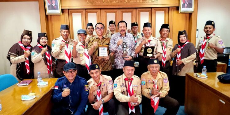 Pusdiklatcab Ngawi Lakukan Kunjungan Kerja ke Kwartir Nasional Pramuka