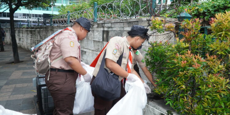 Kolaborasi untuk Jakarta Bersih, 680 Anggota Saka Kalpataru Kwarda Jakarta Mendukung HPSN 2025