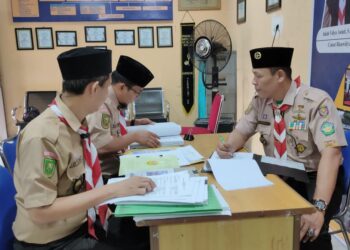 Kwarcab Kota Pekanbaru laksanakan penilaian Kwarran Tergiat di Kwarran Binawidya