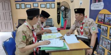 Kwarcab Kota Pekanbaru laksanakan penilaian Kwarran Tergiat di Kwarran Binawidya