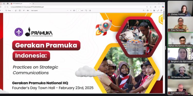 Gerakan Pramuka Paparkan Praktik Baik Kehumasan di Forum WOSM