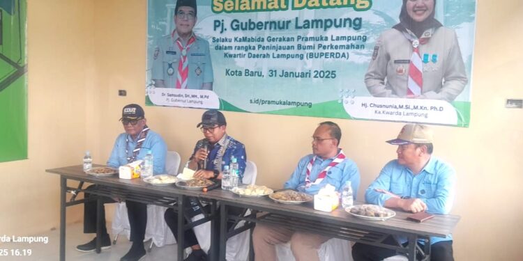 Kunjungi Buperda Kota Baru. Pj Gubernur Berikan Dukungan Kwarda Lampung Adakan Kegiatan Nasional