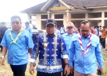 Kunjungi Buperda Kota Baru. Pj Gubernur Berikan Dukungan Kwarda Lampung Adakan Kegiatan Nasional