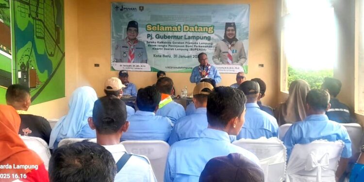 Kunjungi Buperda Kota Baru. Pj Gubernur Berikan Dukungan Kwarda Lampung Adakan Kegiatan Nasional