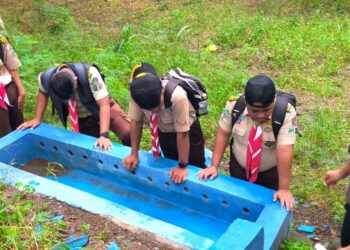 Saka Wanabakti Banyuwangi Latih Anggota Ukur Besaran Erosi