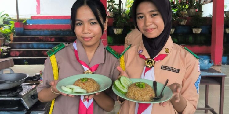 Pramuka SMA Negeri 4 Manado Gelar Lomba Memasak Dalam Rangka Hari Baden Powell ke-116