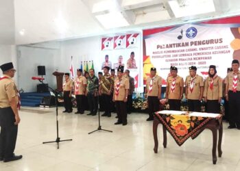 Kwarda Kalbar Kukuhkan Dan Lantik Jajaran Kwartir Cabang Mempawah