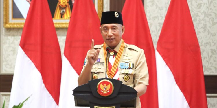 Ketua Kwarda Jatim Lantik Penjabat Wali Kota Batu Sebagai Ketua Mabicab Gerakan Pramuka