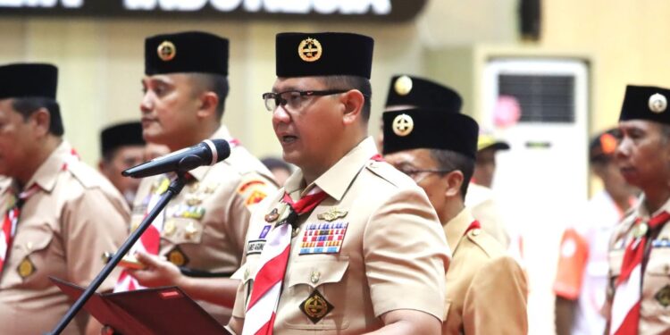 Ketua Kwarda Jatim Lantik Penjabat Wali Kota Batu Sebagai Ketua Mabicab Gerakan Pramuka