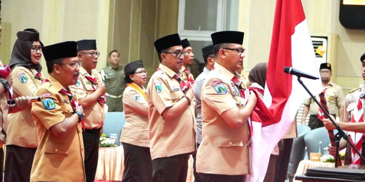 Ketua Kwarda Jatim Lantik Penjabat Wali Kota Batu Sebagai Ketua Mabicab Gerakan Pramuka