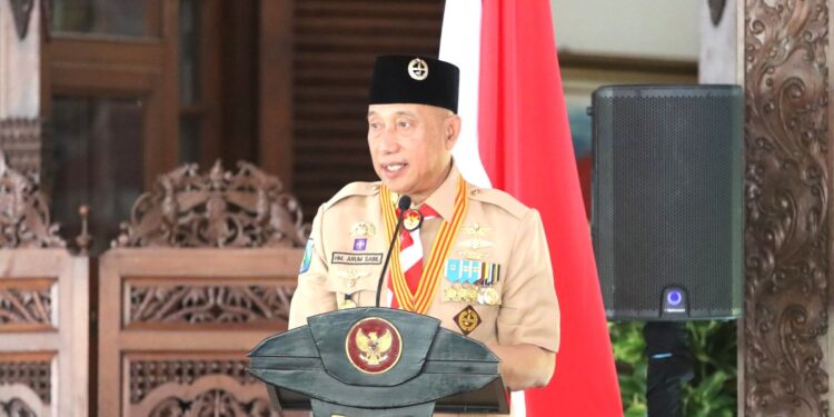 Ketua Kwarda Jatim Lantik Penjabat Bupati Tulungagung Sebagai Ketua Mabicab Gerakan Pramuka