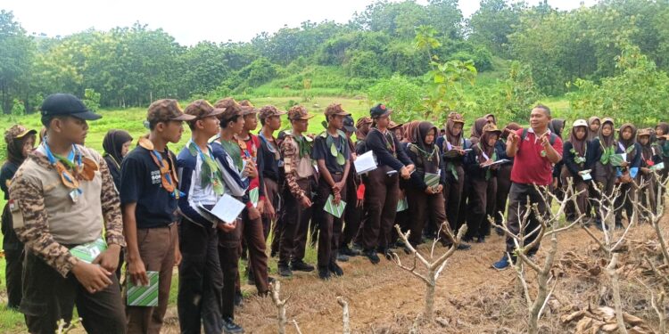 Saka Wanabakti Grobogan Bekali Anggota Cara Pembibitan Tanaman