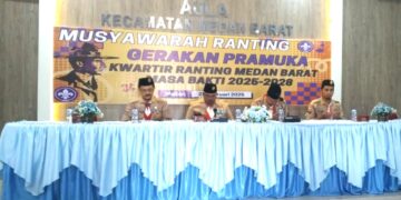 Syahrijal, SH Pimpin Kwartir Ranting Medan Barat 2025-2028