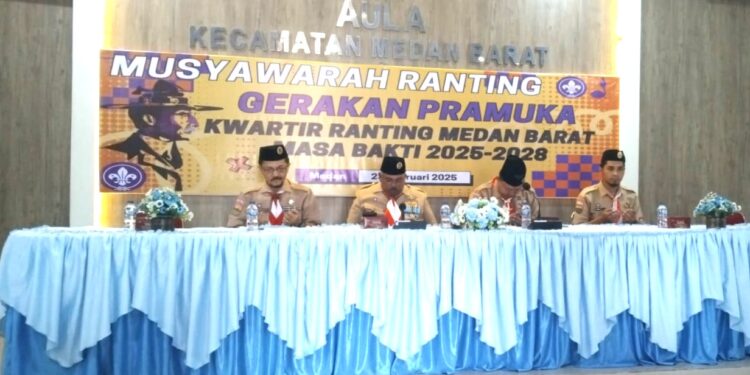 Syahrijal, SH Pimpin Kwartir Ranting Medan Barat 2025-2028
