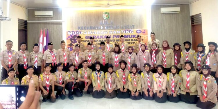 Syahrijal, SH Pimpin Kwartir Ranting Medan Barat 2025-2028