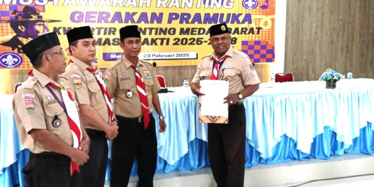 Syahrijal, SH Pimpin Kwartir Ranting Medan Barat 2025-2028