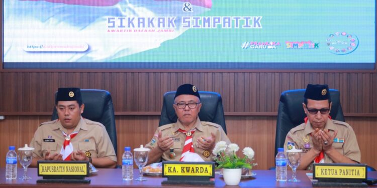 Waka KUASP Kwarda Jambi Buka Bimtek Apilkasi Ayo Pramuka dan SiKakak Simpatik