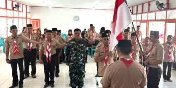 Jajaran Kwartir Ranting Nanga Mahap Sekadau Di Lantik
